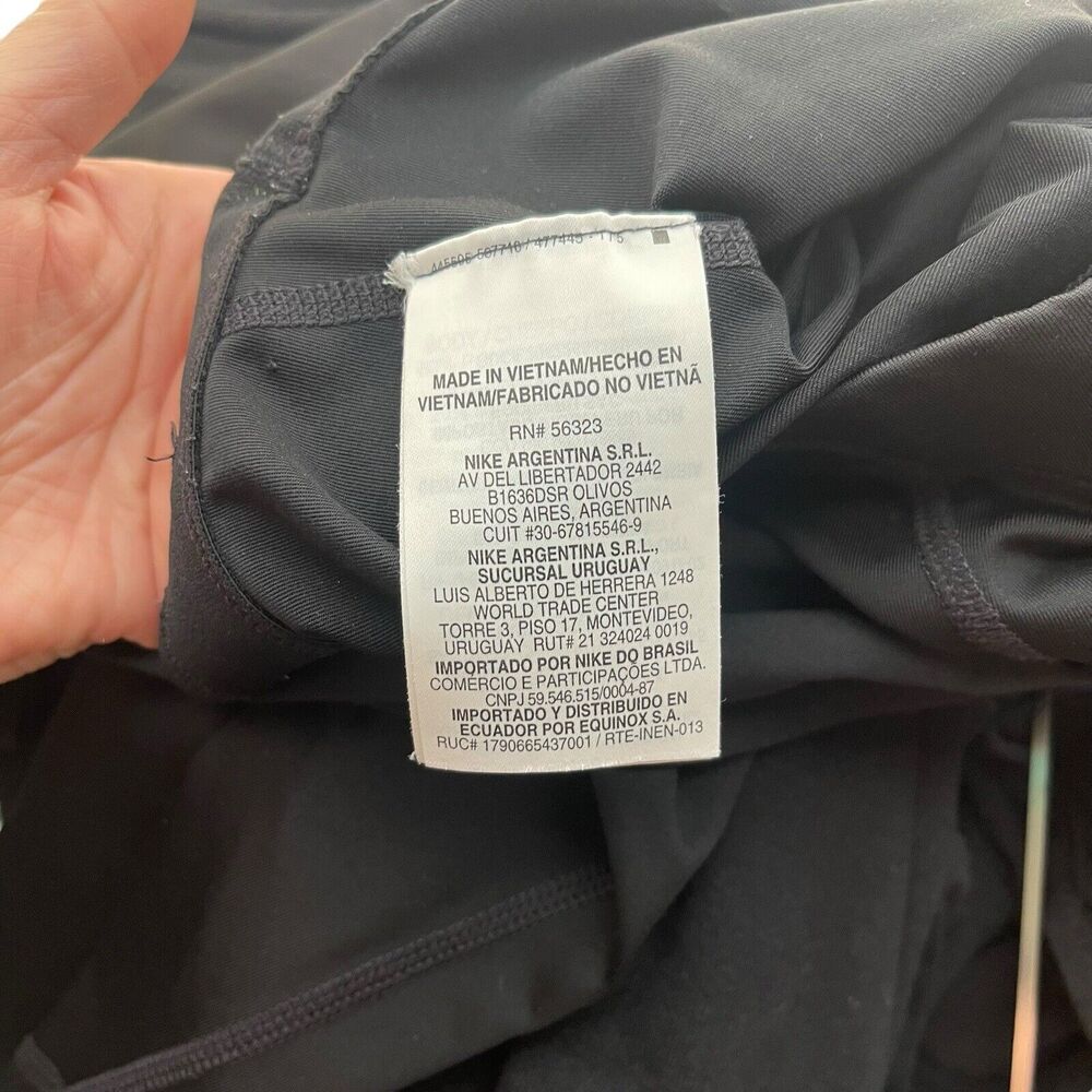 Nike Pro Small Tight Training Leggings Black Solid Cropped Activewear - Picture 3 of 10